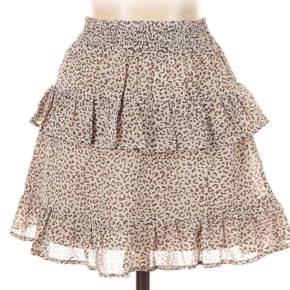 altard state animal print skirt